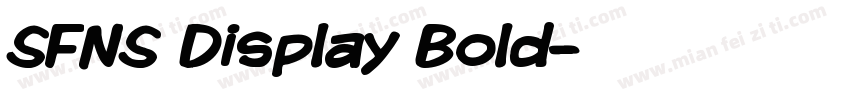 SFNS Display Bold字体转换